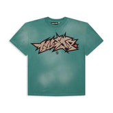 Hellstar Cracked Distressed Tee Green